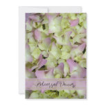 Pink Hydrangea Wedding Rehearsal Dinner Invitation