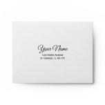 Pink Hydrangea Wedding Response Card Envelope