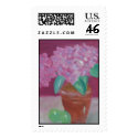 Pink Hydrangeas postage