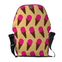 Pink ice cream pattern courier bags