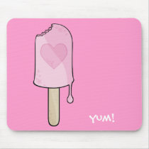 Pink Ice cream, yum! mousepads by stkobi Pink Ice cream, yum! mousepads