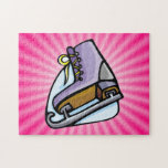 Pink Ice Skate Jigsaw Puzzle