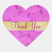 Pink Ice Thank You Heart Sticker