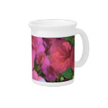 Pink Impatiens Floral Design Drink Pitcher