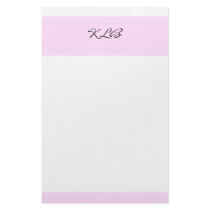 Pink Initial stationery by princessklb07 Pink Initial stationery
