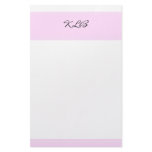 Pink Initial Stationery Design