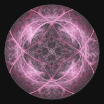 Pink Insanity Fractal Sticker stickers