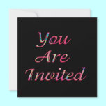 pink invitation