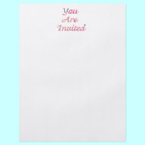 Pink Invitation flyers by DonnasGreetingCards Pink Invitation flyers