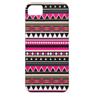 Pink iPhone 5 Case - Aztec Pattern