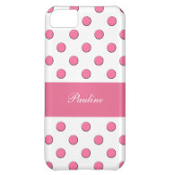 Pink iPhone 5C Monogram Case iPhone 5C Cover