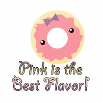 Pink is Best Flavor Pink Frosted Donut photo sculptures