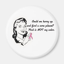 Pink is Not My Color! Refrigerator Magnet