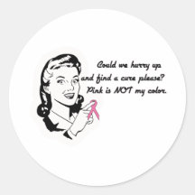 Pink is Not My Color! Sticker
