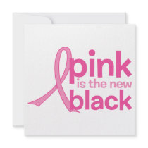 Pink Is The New Black Personalized Invitation