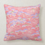Pink Japanese Nature Pattern pillows