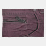 Pink Jean Zipper Pocket Towels