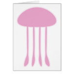 Pink Jellyfish Greeting Cards
