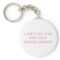 Pink Jibber Jabber Keychain