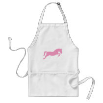 Pink Jumping Pony aprons by dogsandhorses Pink Jumping Pony aprons