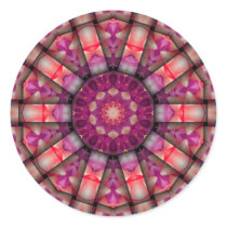 Pink Kaleidoscope stickers