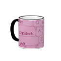 pink-keys mug by Kaitesartcentral pink-keys mug
