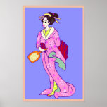 Pink Kimono Posters