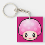 Pink Kinoko Keychains
