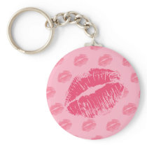 Pink Kiss Keychains