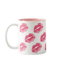 Pink Kiss mugs by trendyteeshirts Pink Kiss mugs