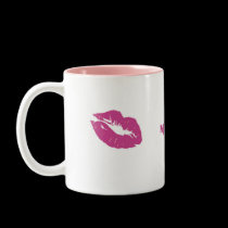 Pink Kiss- Muuuah! mugs
