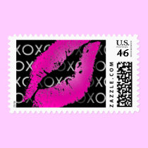 Pink Kisses stamps