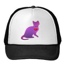 Pink Kitty Cat Mesh Hat