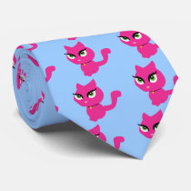 Pink Kitty Cat ties