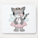 Pink Kitty Fairy mousepads by claudiascorner Pink Kitty Fairy mousepads