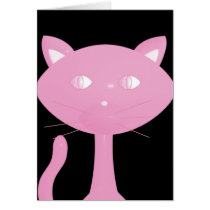 Pink Kitty on Black cards