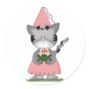 Pink Kitty Princess sticker