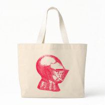 Pink Knight Medieval Armor Helmet Knights Tote Bag