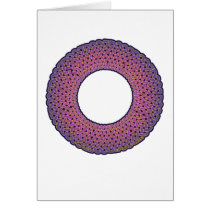 Pink Knotwork Circle Greeting cards cards