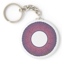 Pink Knotwork Circle on keychains keychains