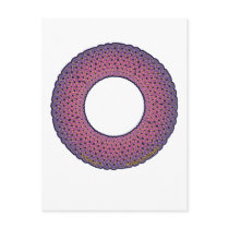 Pink Knotwork Circle Postcards postcards