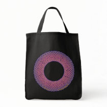 Pink Knotwork Circle Tote Bags bags