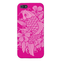 Pink Koi iphone cases