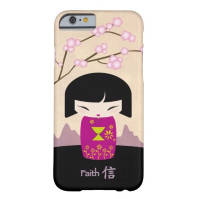 Pink kokeshi - faith barely there iPhone 6 case
