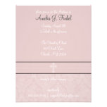 Pink Lace Baptism Invitations