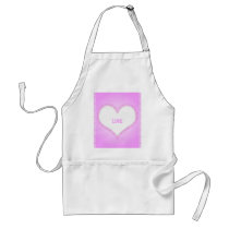 Pink lace heart aprons