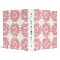 Pink Lace Pattern Design. Vinyl Binders