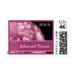 PINK Lace Wedding Rose - Rehearsal Dinner Postage Stamp