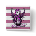 Pink Lacey Fairy Button