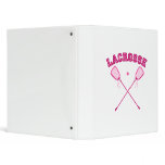 Pink Lacrosse Logo Vinyl Binders